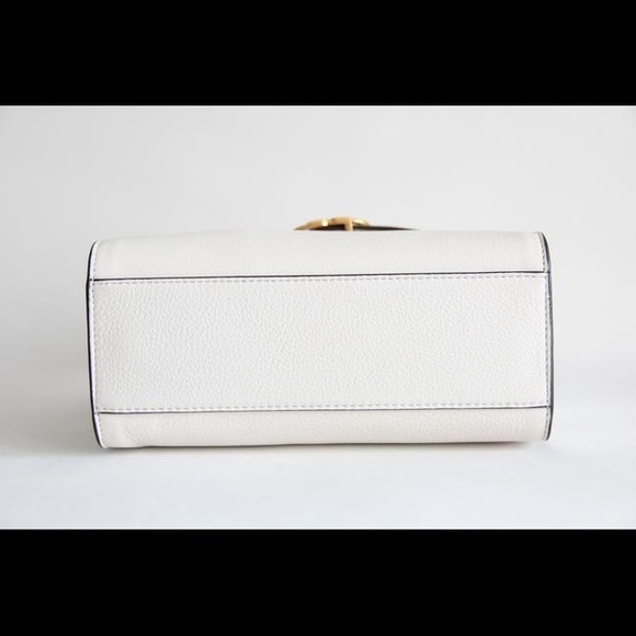 Tory Burch Gemini Link Small Leather Satchel Ivory - Picture 9 of 9